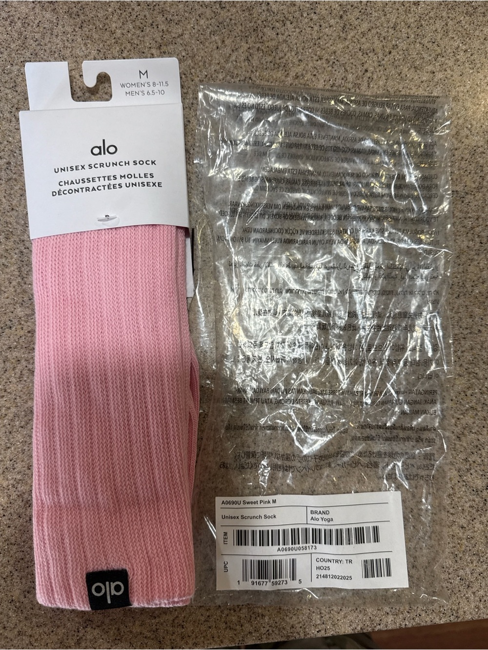 ALO Yoga Unisex Scrunch Sock - Pink